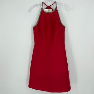 Kate Spade Red sequins 100% Polyester midi dress